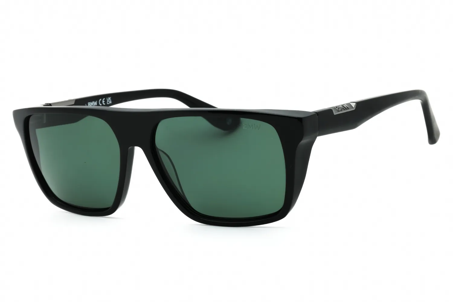 BMW BW0040-H 01R Sunglasses Shiny Black 57mm Men