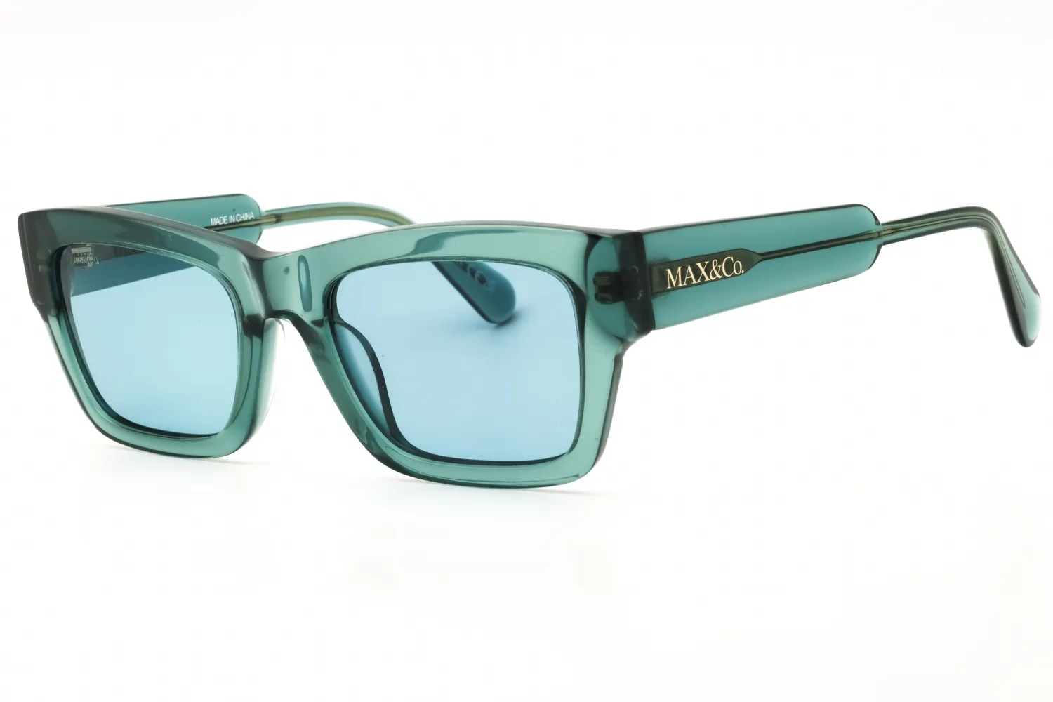 Max &amp; Co MO0081 96N Sunglasses Shiny Dark Green 52mm Women