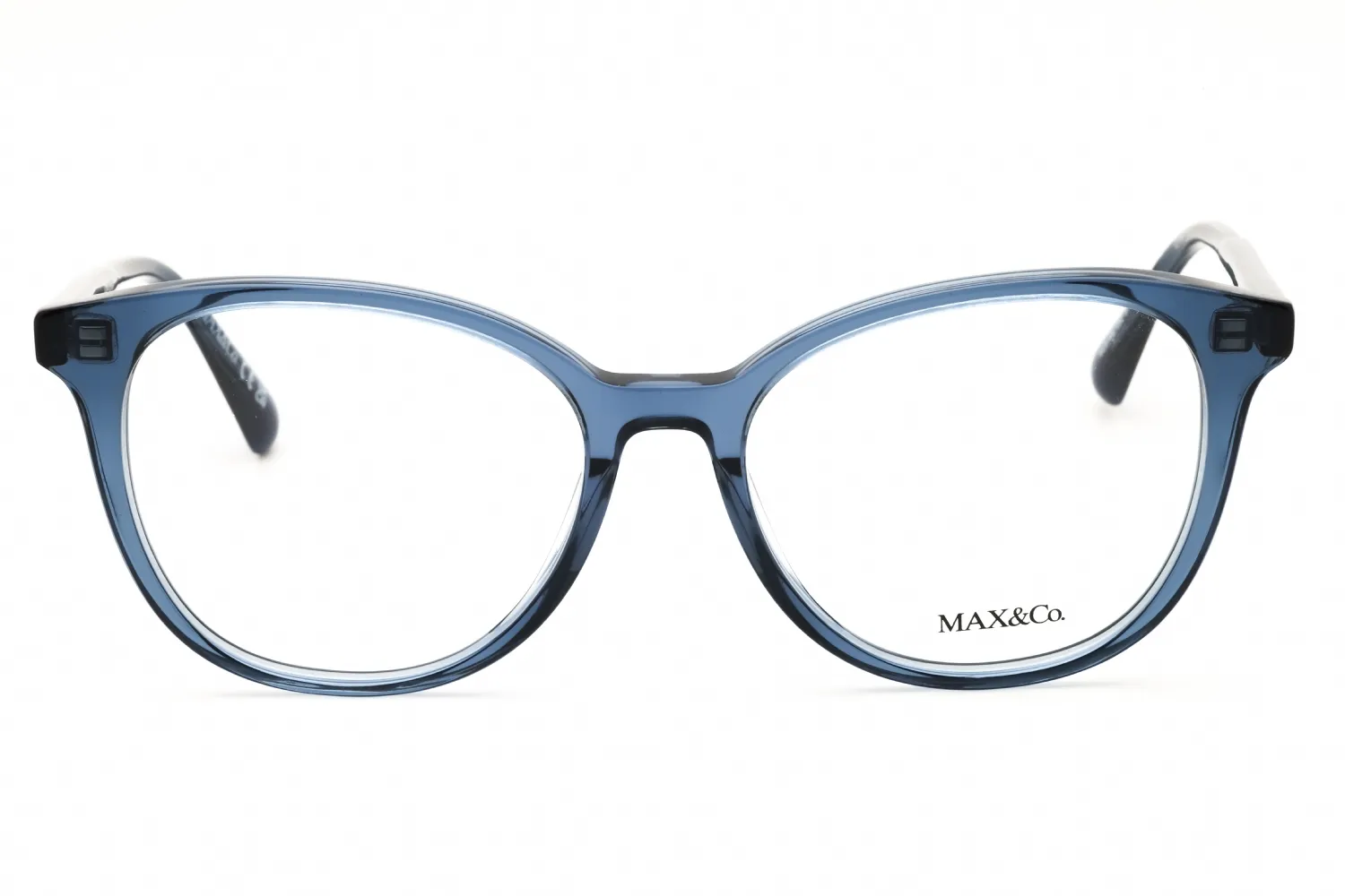 Max & Co MO5109 090 Eyeglasses Shiny Blue 51mm Women 2
