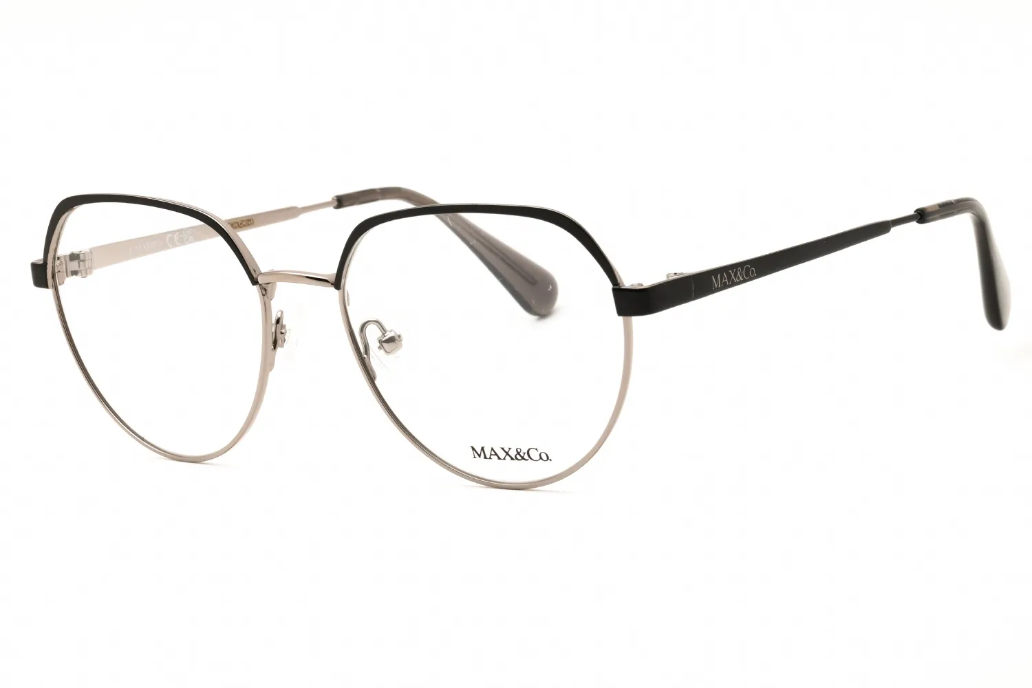 Max & Co MO5110 014 Eyeglasses Shiny Light Ruthenium 50mm Women