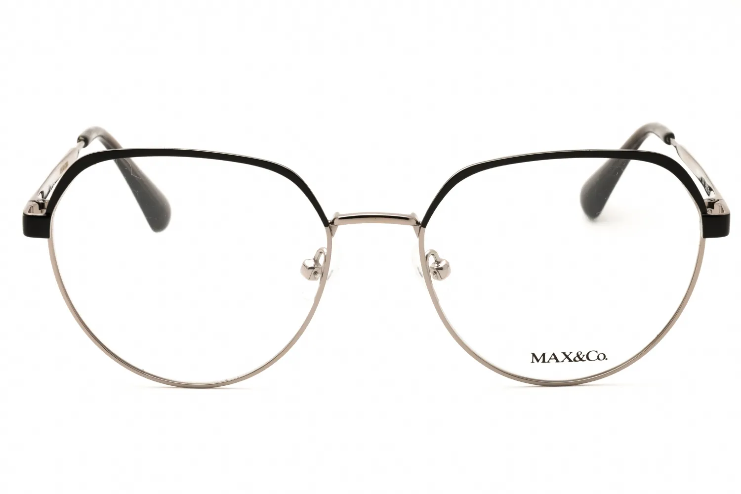 Max & Co MO5110 014 Eyeglasses Shiny Light Ruthenium 50mm Women 2