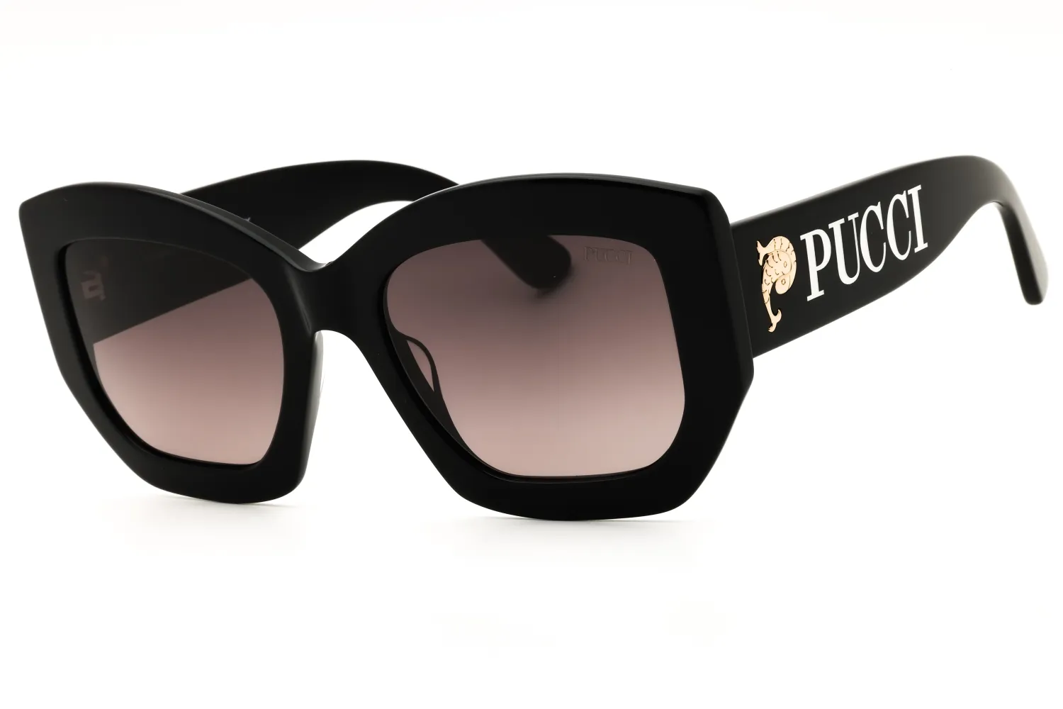 Emilio Pucci EP0211 01B Sunglasses Shiny Black 54mm Women