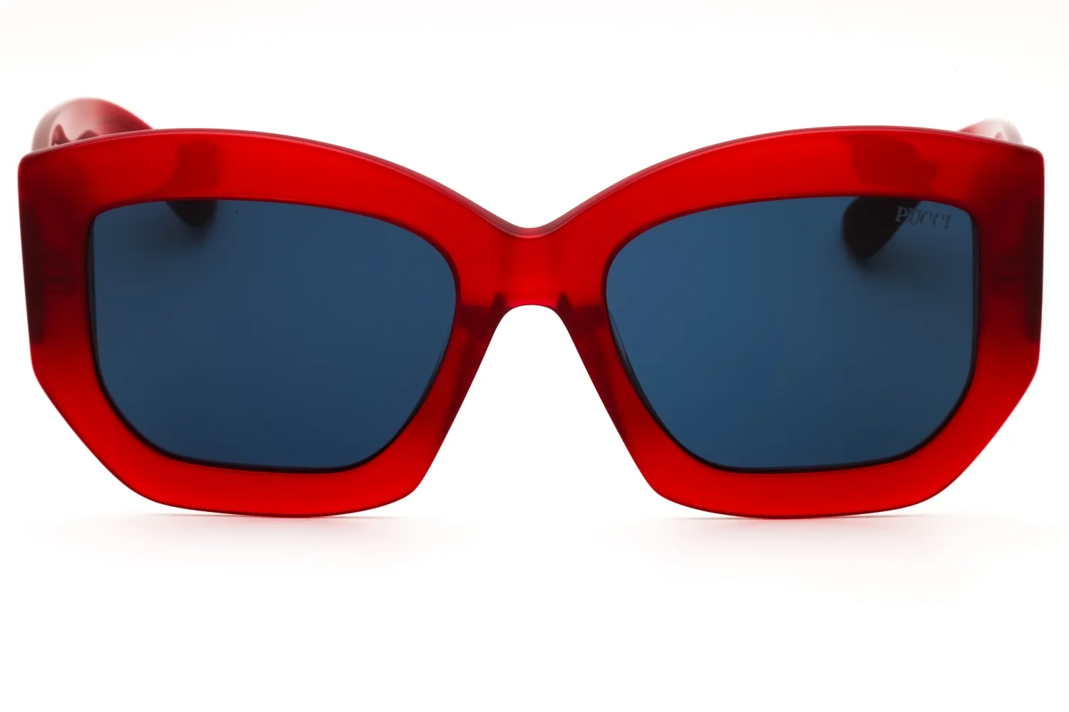 Emilio Pucci EP0211 66V Sunglasses Shiny Red 54mm Women 2
