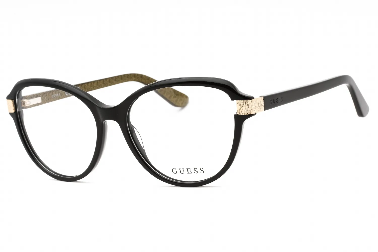 Guess GU2955 001 Eyeglasses Shiny Black 55mm Women