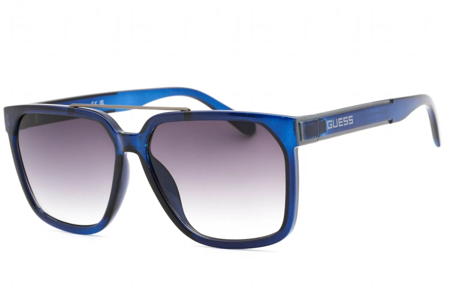Guess Factory GF0253 90A Sunglasses Shiny Blue 60mm Men