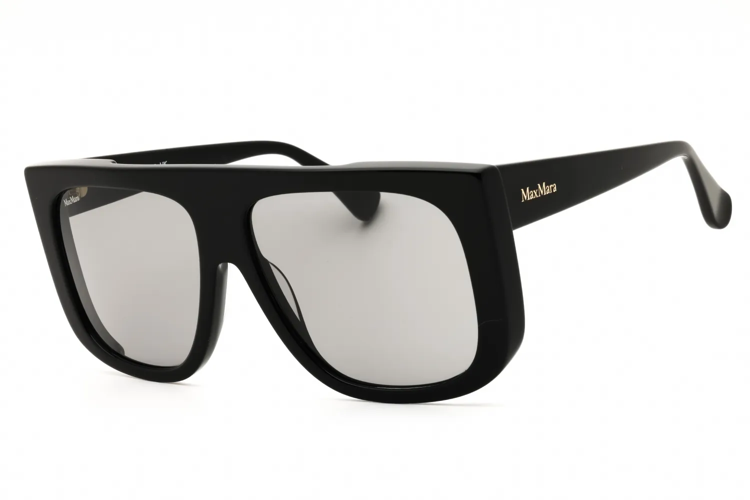 Max Mara MM0073 01A Sunglasses Shiny Black 60mm Women