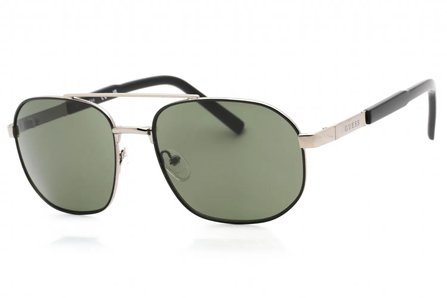 Guess Factory GF0250 06N Sunglasses Shiny Dark Nickeltin 57mm Men