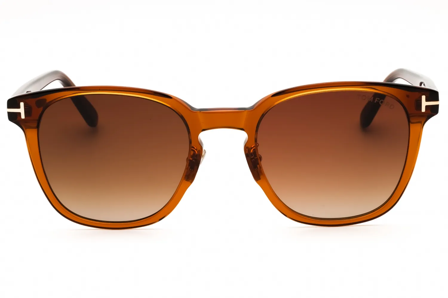 Tom Ford FT1051K 45F Sunglasses Shiny Light Brown 56mm Unisex 2