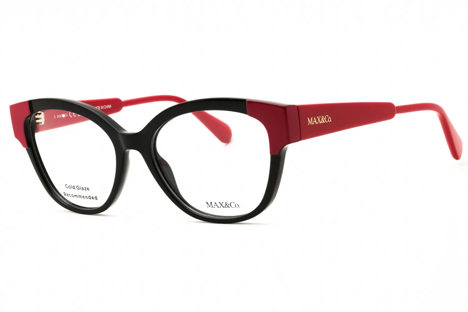 Max & Co MO5117 001 Eyeglasses Shiny Black 52mm Women