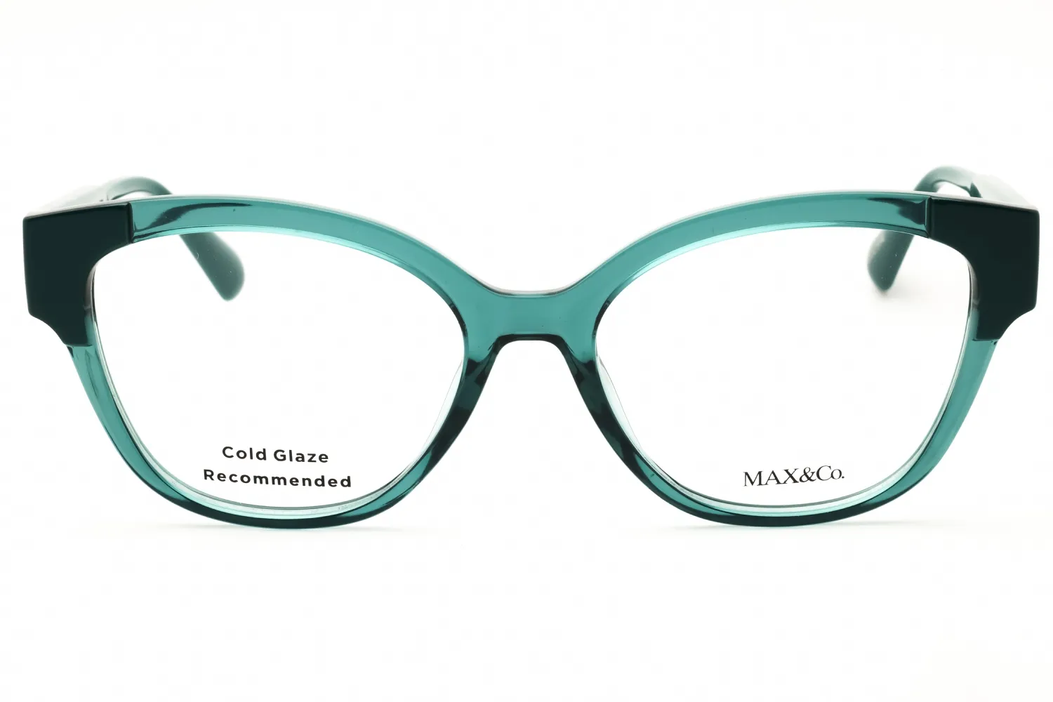 Max & Co MO5117 096 Eyeglasses Shiny Dark Green 52mm Women 2