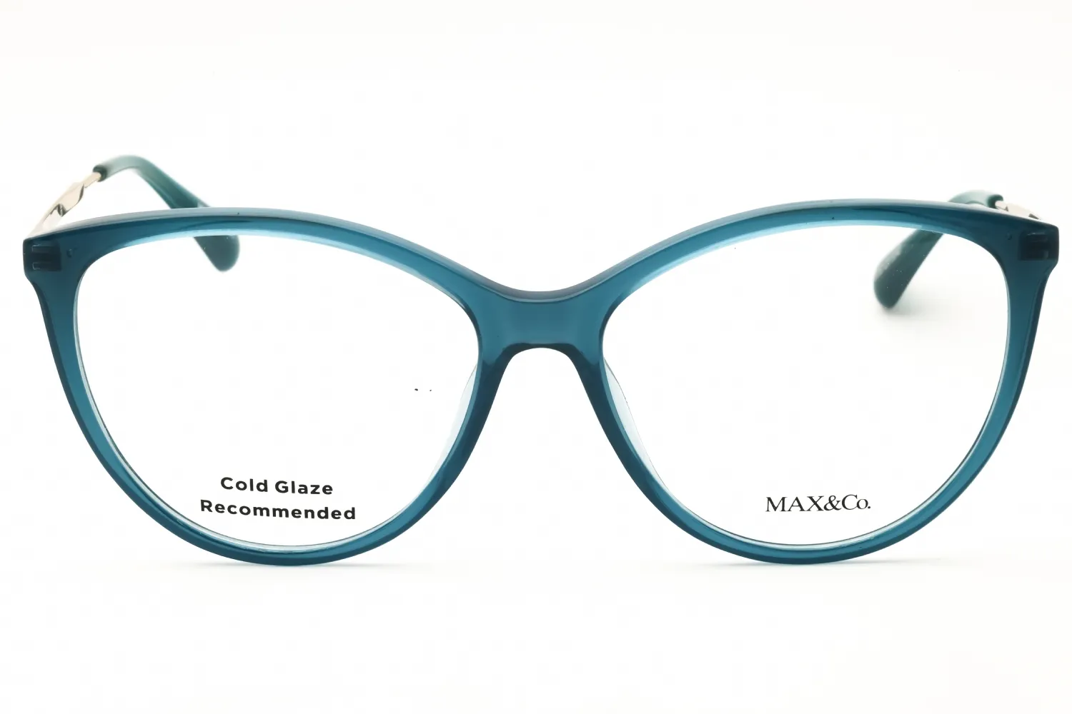 Max & Co MO5120 087 Eyeglasses Shiny Turquoise 54mm Women 2