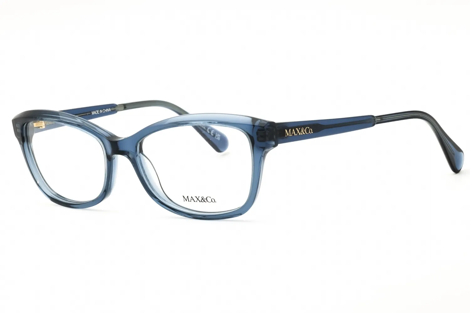 Max & Co MO5127 090 Eyeglasses Shiny Blue 53mm Women