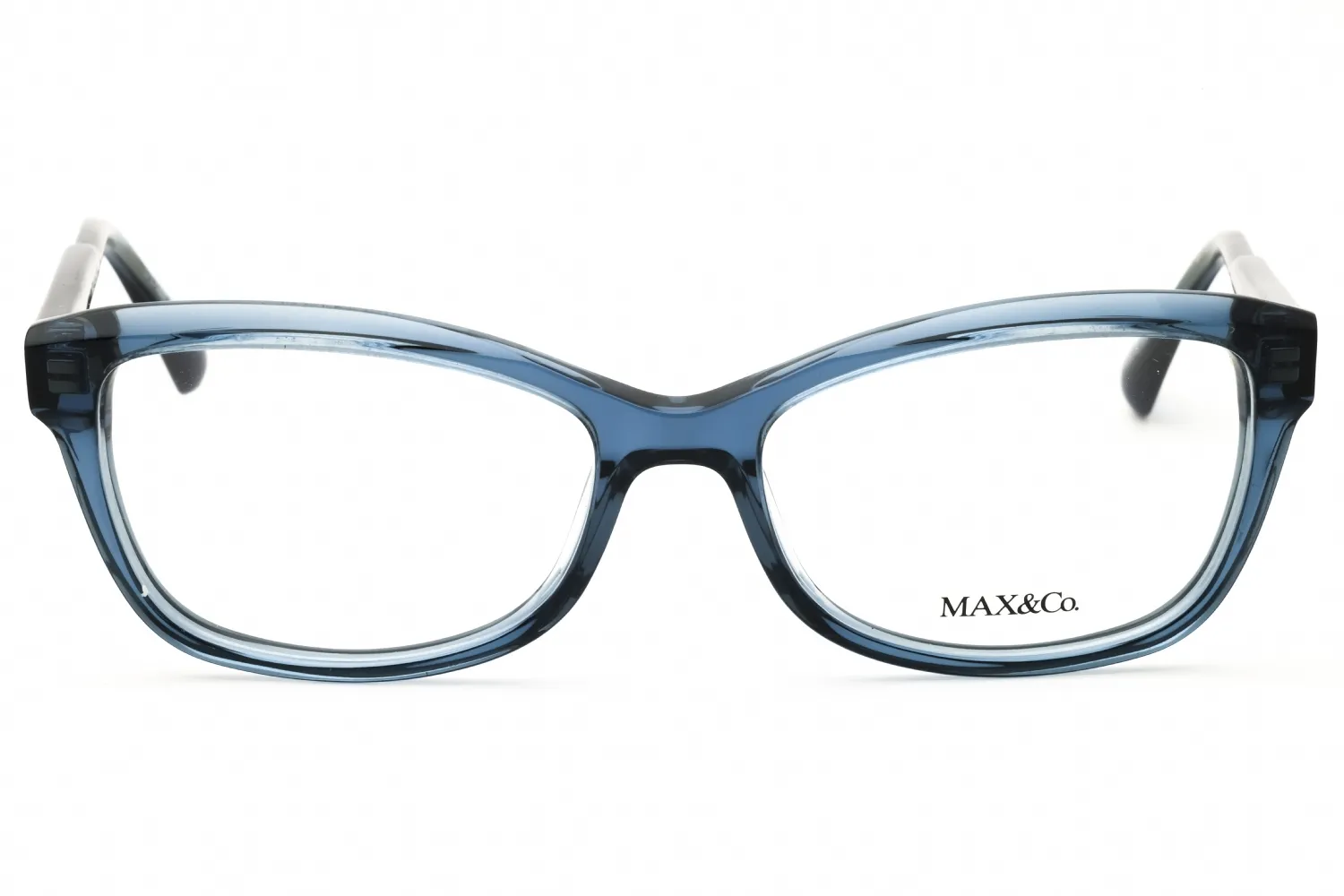 Max & Co MO5127 090 Eyeglasses Shiny Blue 53mm Women 2