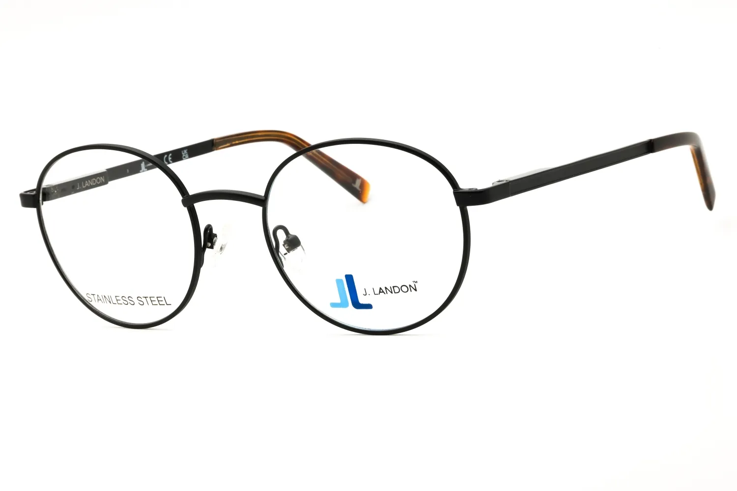J. Landon JL1014 002 Eyeglasses Matte Black 51mm Men