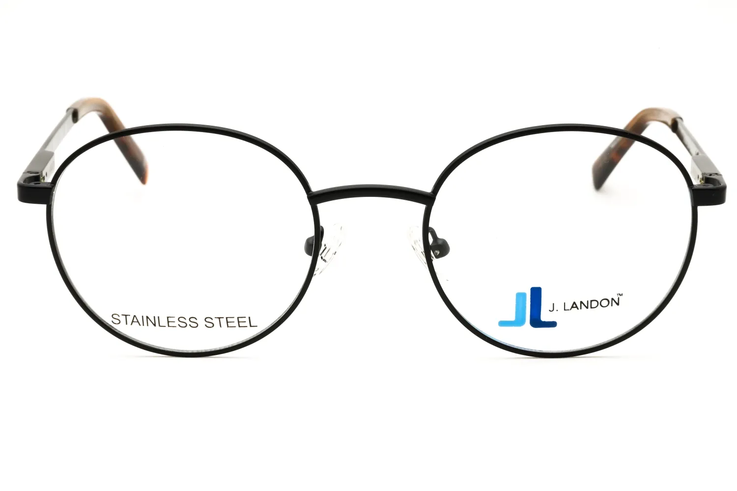 J. Landon JL1014 002 Eyeglasses Matte Black 51mm Men 2
