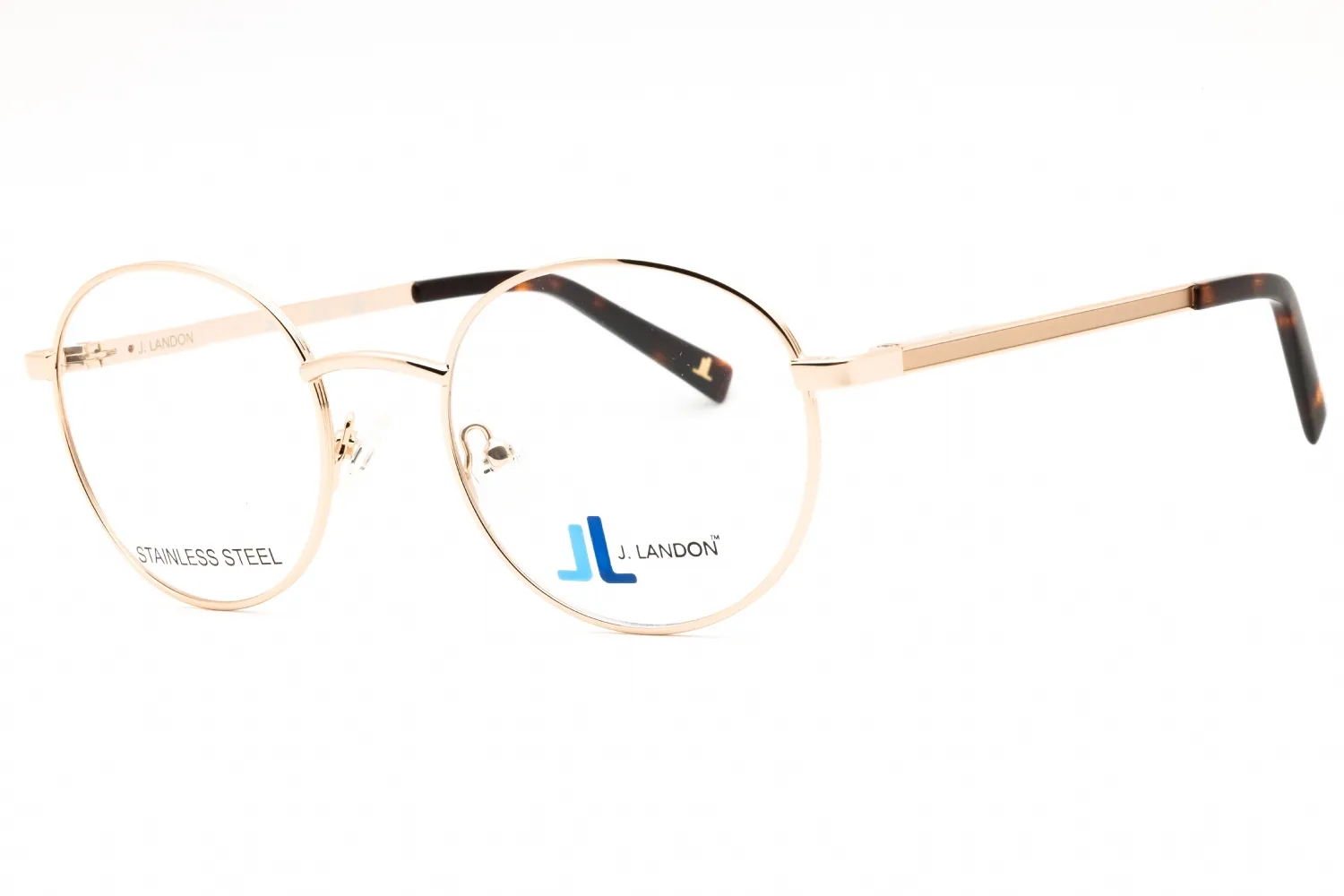 J. Landon JL1014 032 Eyeglasses Pale Gold 51mm Men