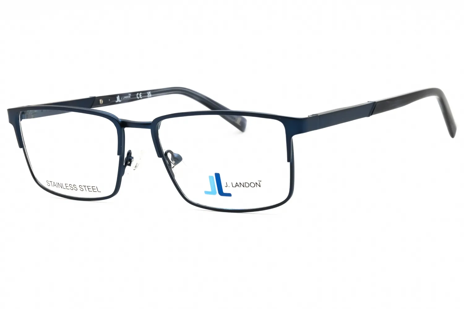 J. Landon JL1015 091 Eyeglasses Matte Blue 53mm Men