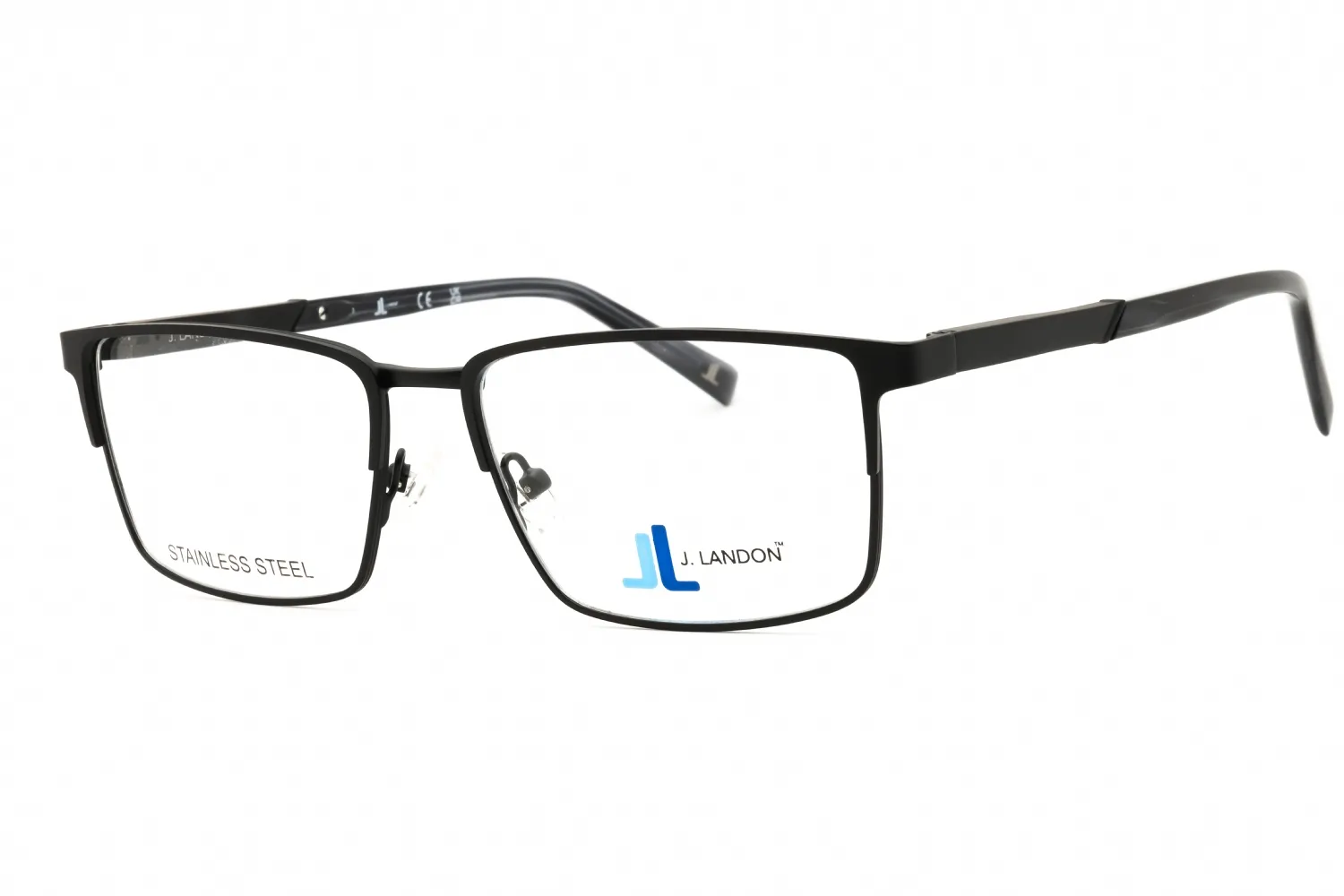J. Landon JL1015 002 Eyeglasses Matte Black 55mm Men