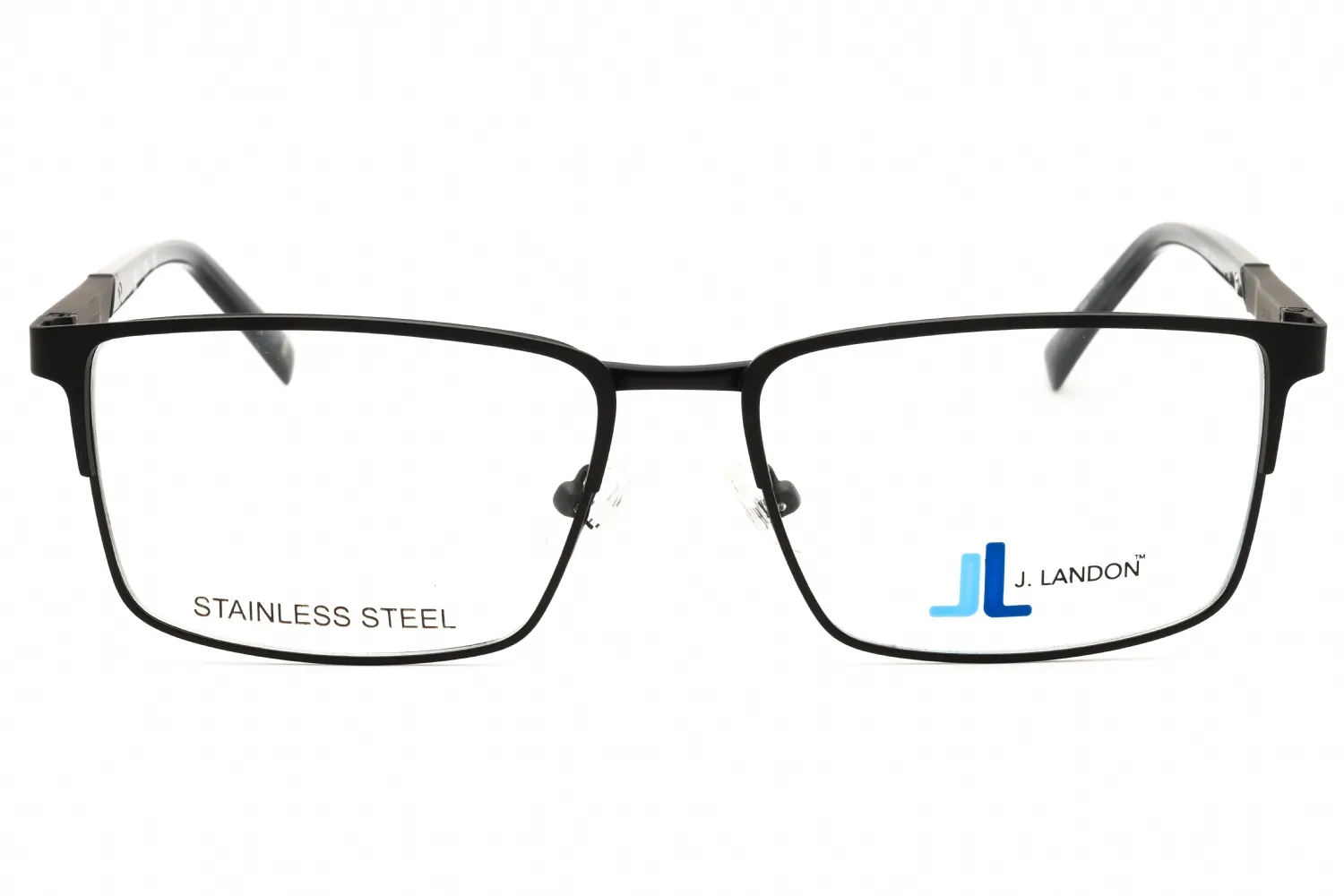 J. Landon JL1015 002 Eyeglasses Matte Black 55mm Men 2