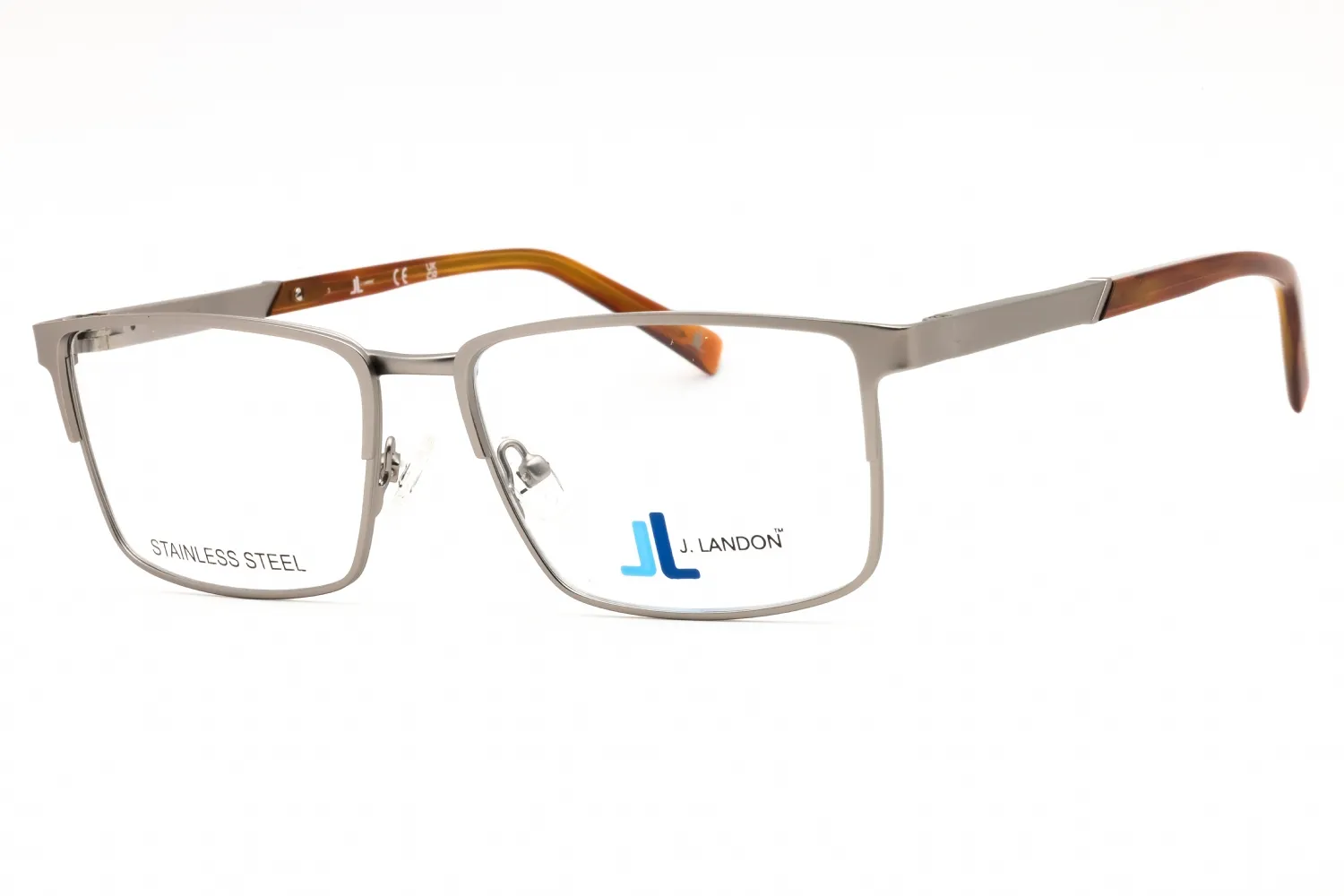J. Landon JL1015 009 Eyeglasses Matte Gunmetal 55mm Men