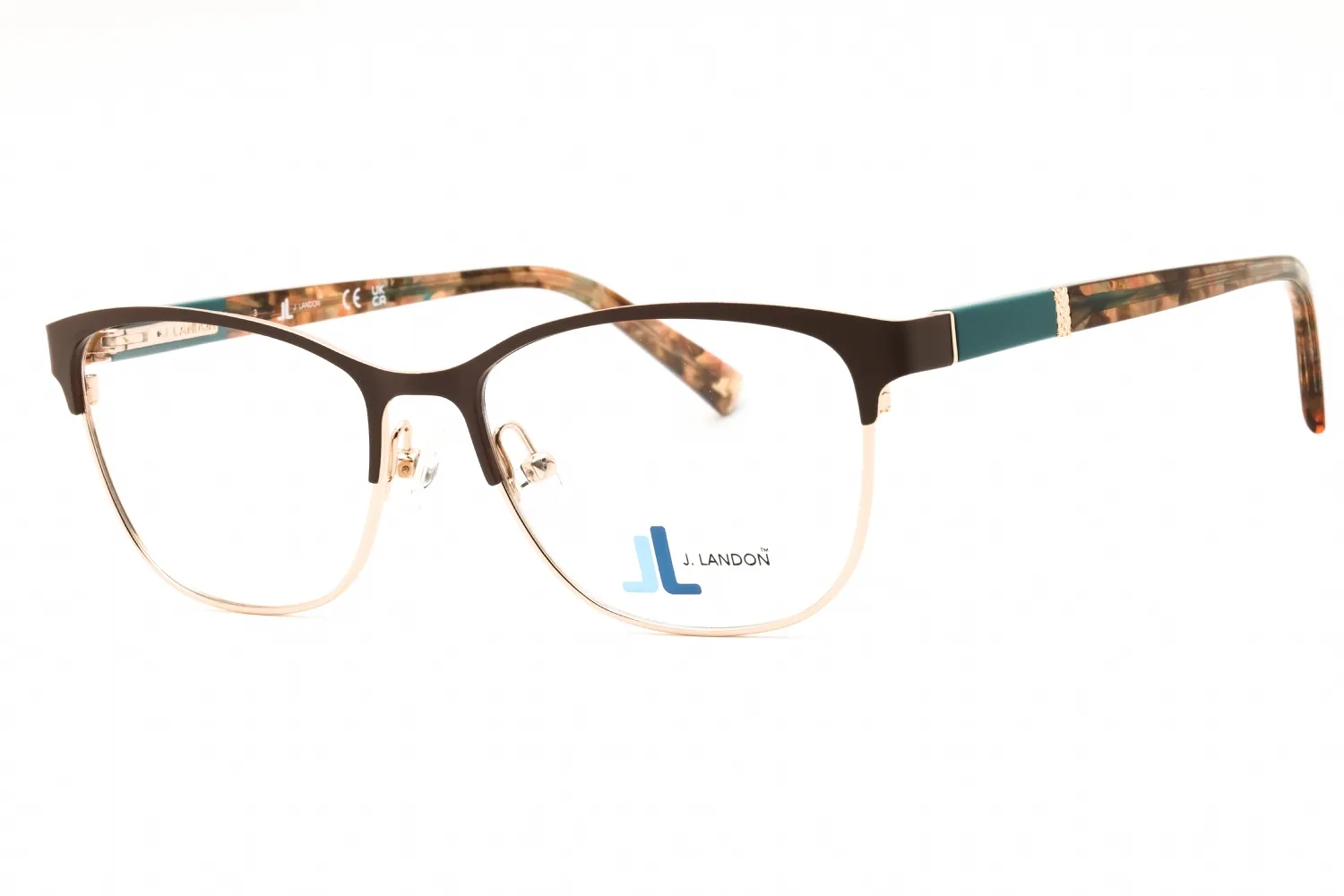 J. Landon JL5009 049 Eyeglasses Matte Dark Brown 53mm Women