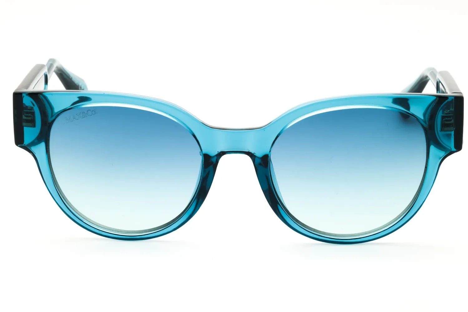 Max & Co MO0085 96W Sunglasses Shiny Dark Green 50mm Women 2