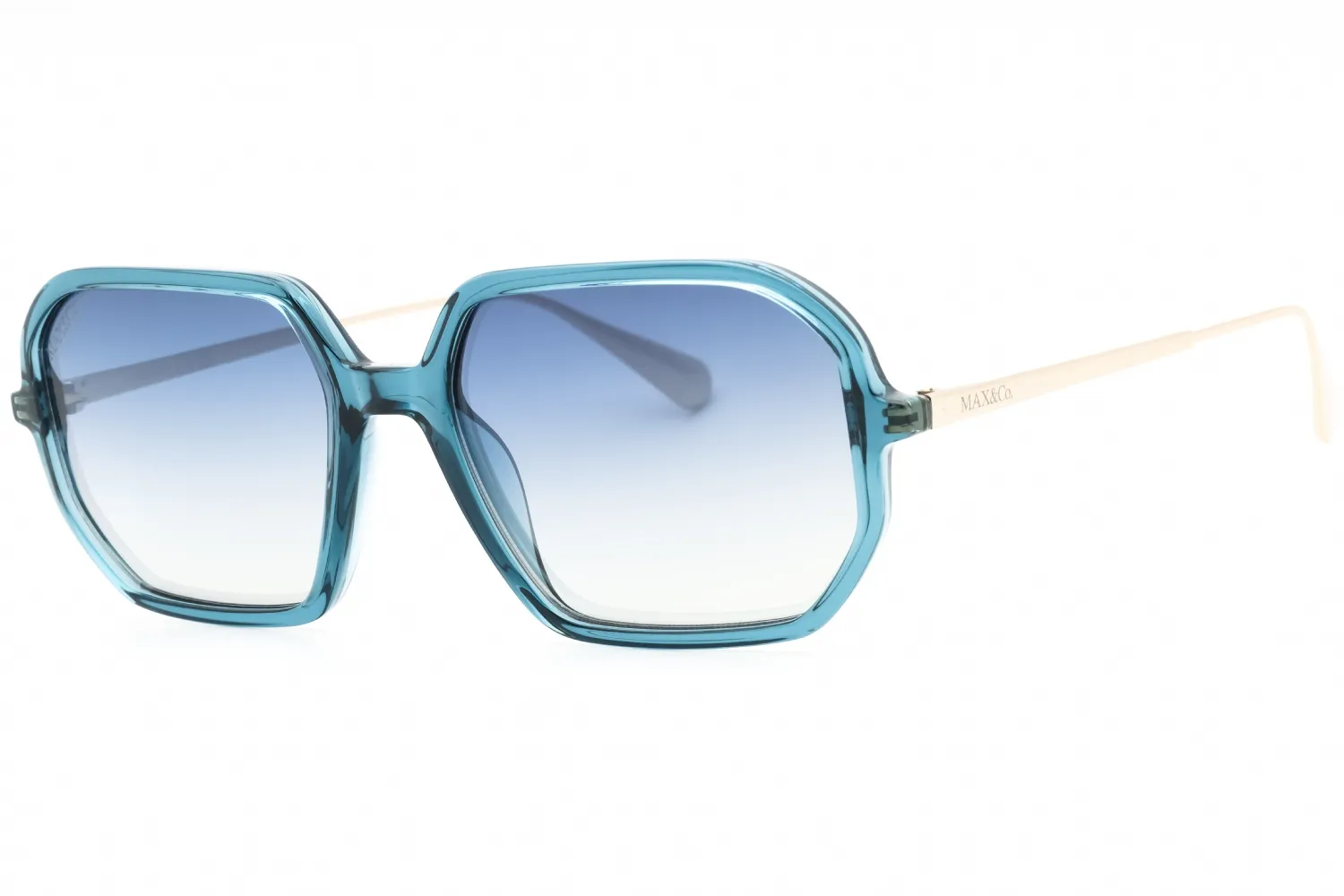 Max & Co MO0087 87W Sunglasses Shiny Turquoise 54mm Women