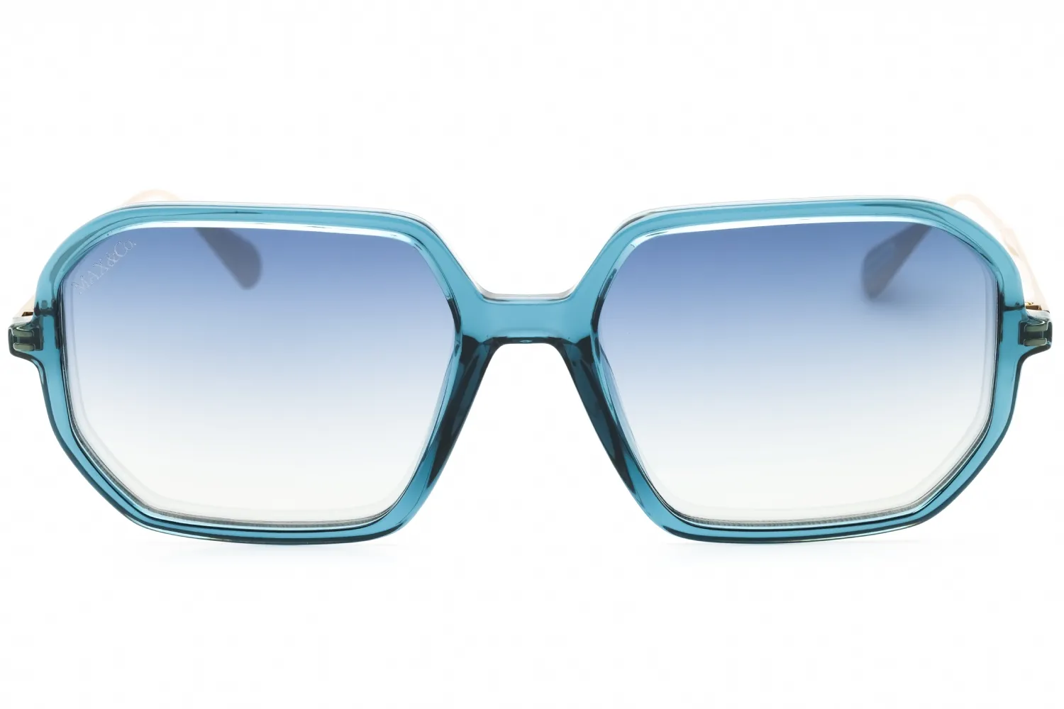 Max & Co MO0087 87W Sunglasses Shiny Turquoise 54mm Women 2