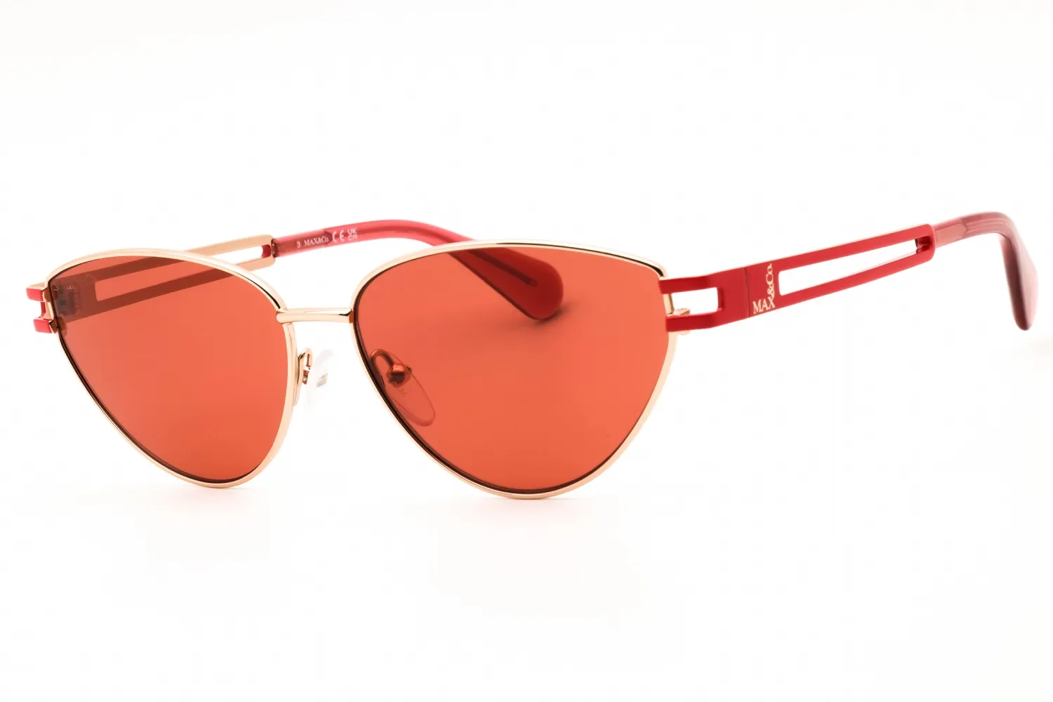 Max & Co MO0089 28S Sunglasses Shiny Rose Gold 56mm Women