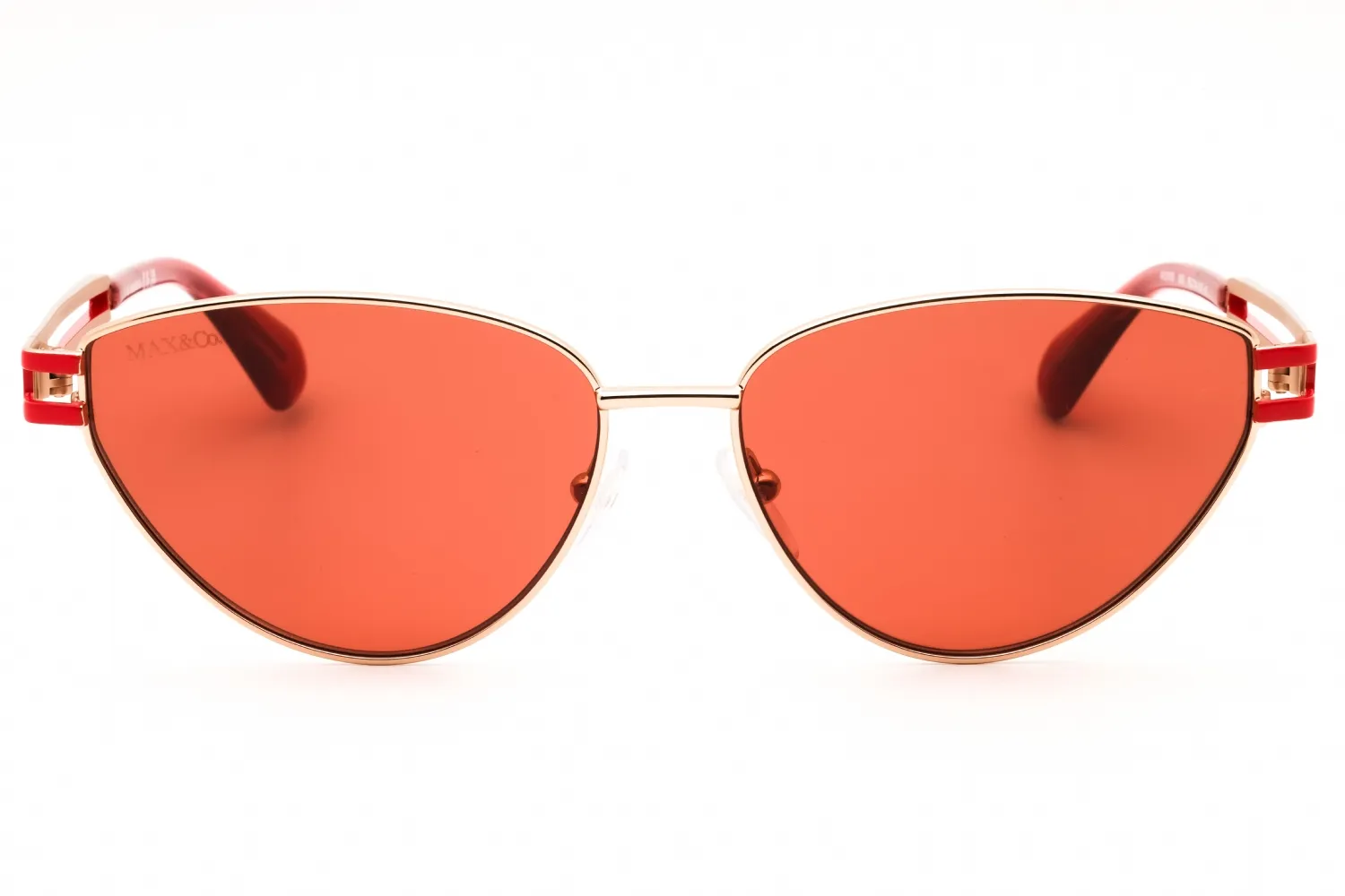 Max & Co MO0089 28S Sunglasses Shiny Rose Gold 56mm Women 2