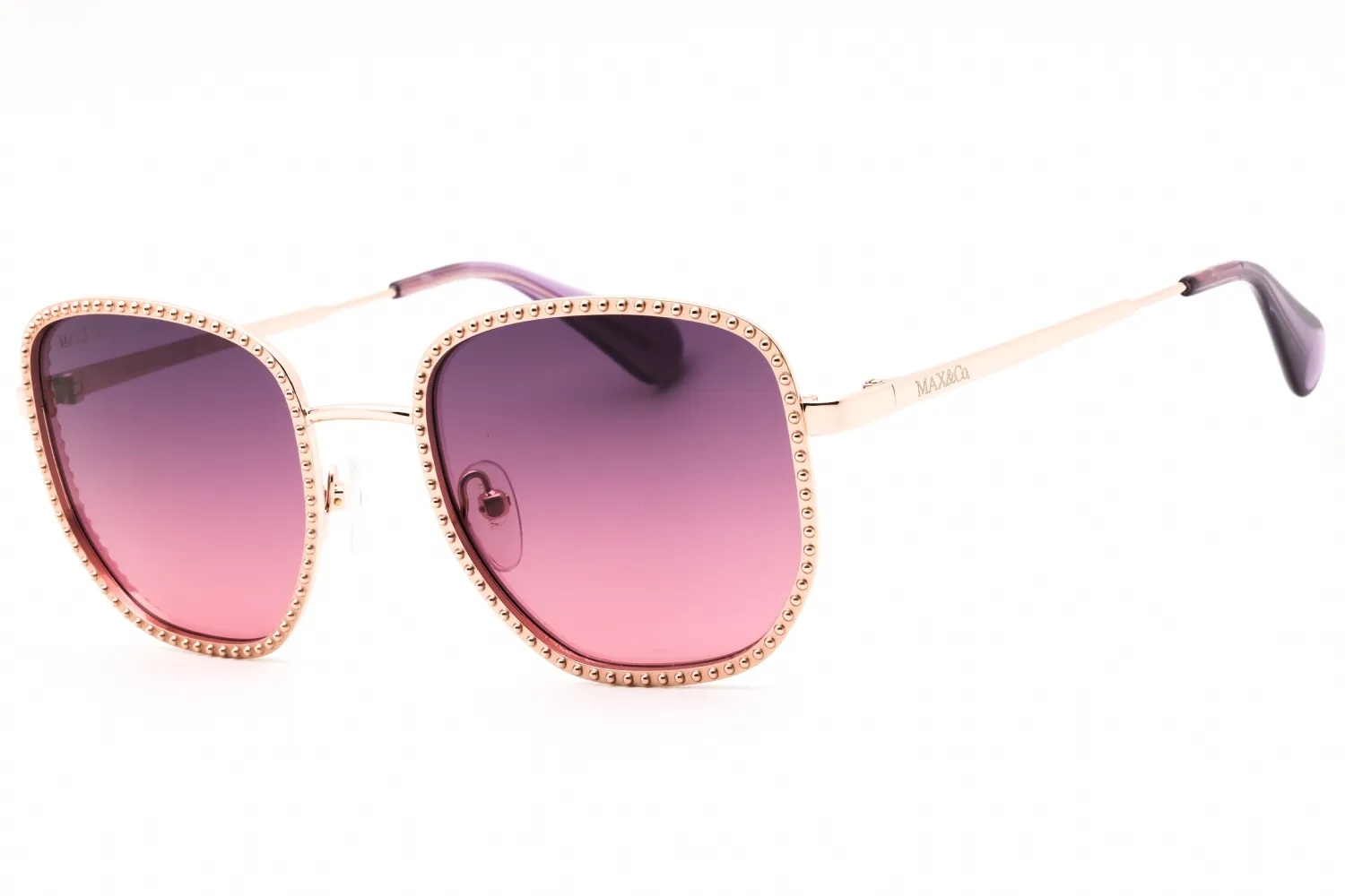 Max & Co MO0091 28Z Sunglasses Shiny Rose Gold 52mm Women