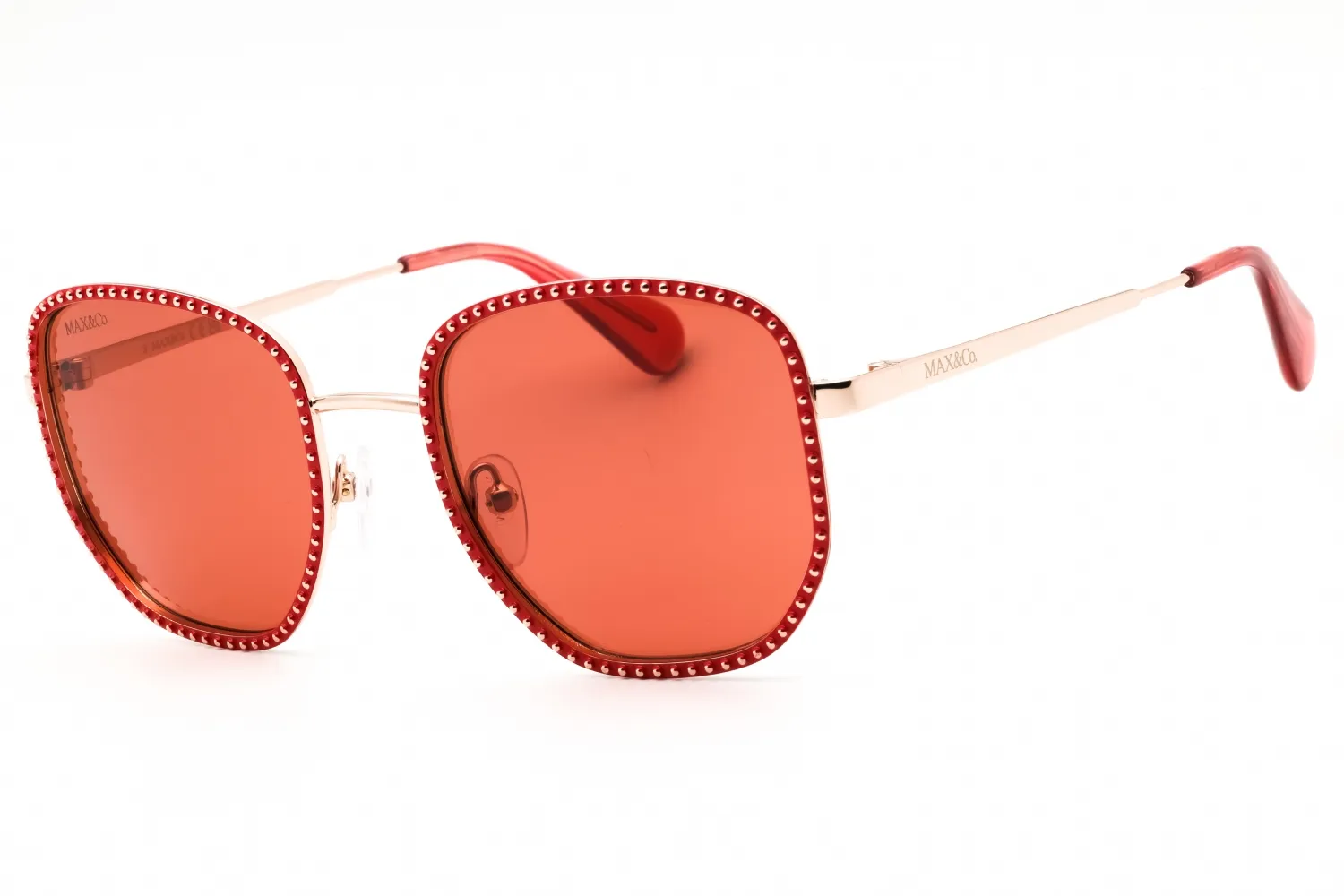 Max & Co MO0091 66S Sunglasses Shiny Red 52mm Women