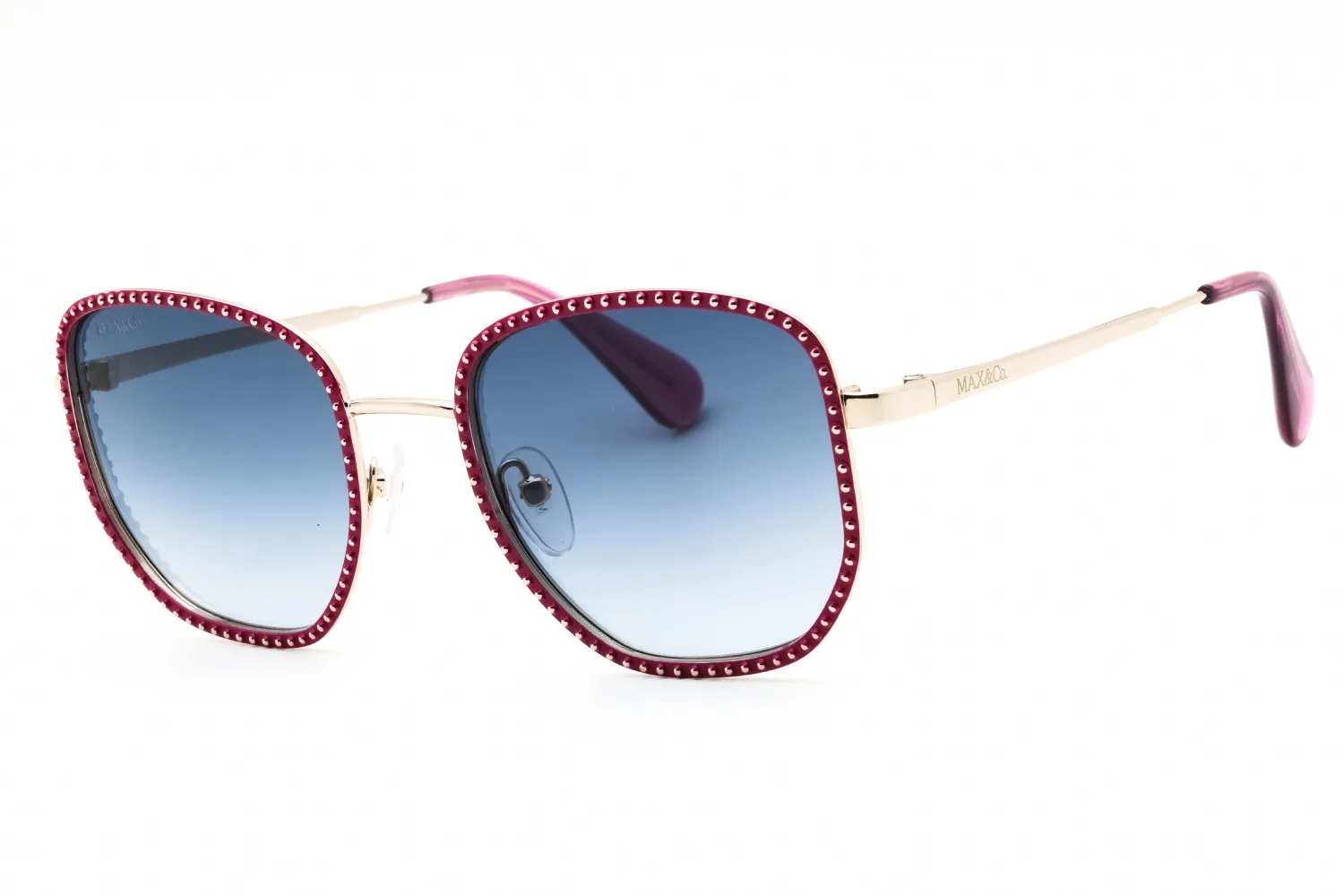 Max & Co MO0091 75W Sunglasses Shiny Fuxia 52mm Women