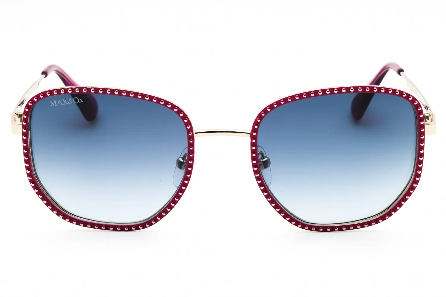 Max & Co MO0091 75W Sunglasses Shiny Fuxia 52mm Women 2