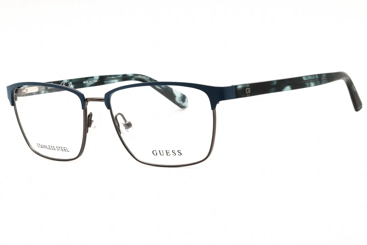 Guess GU50091 091 Eyeglasses Matte Blue 57mm Men