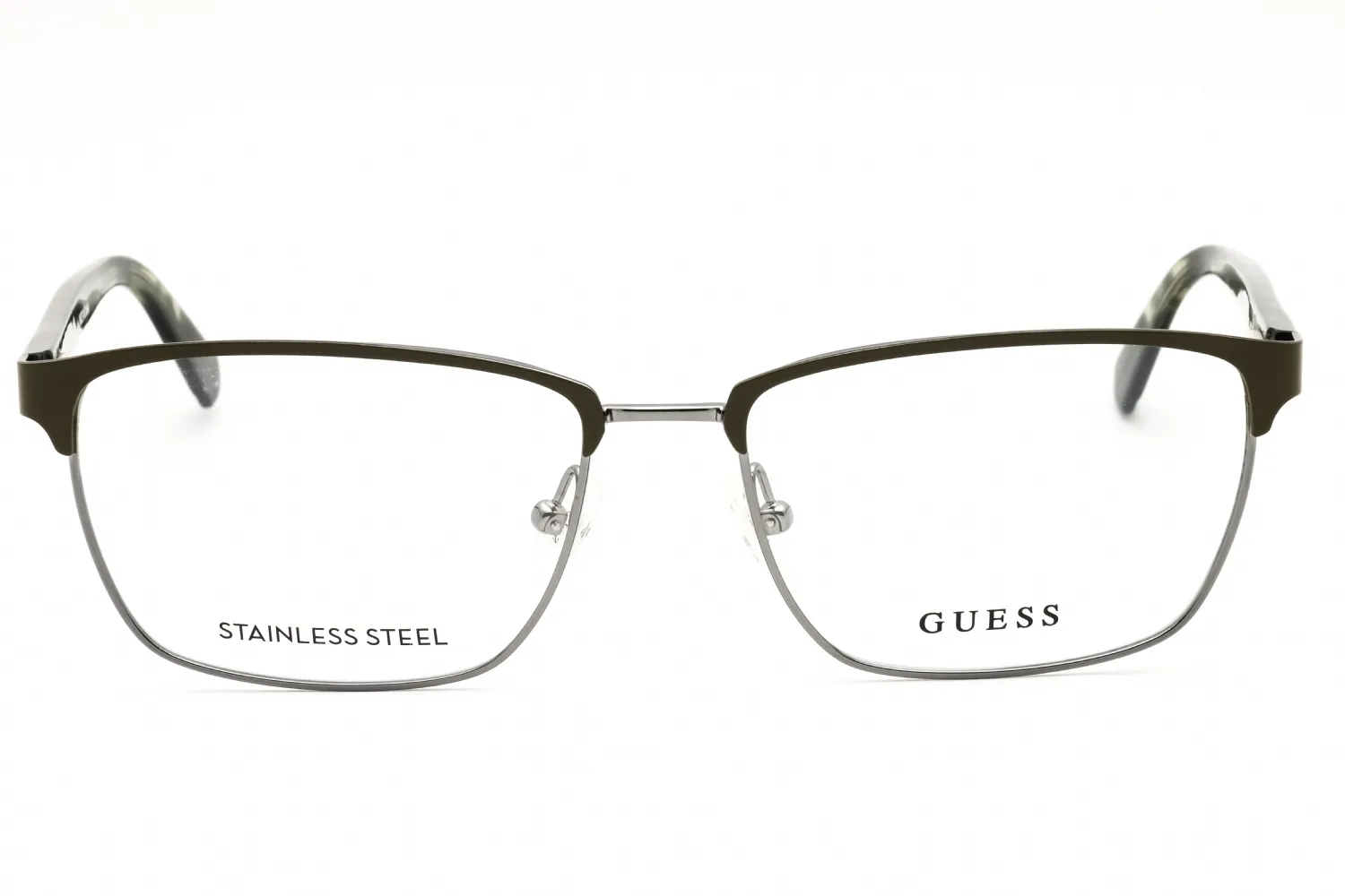 Guess GU50091 097 Eyeglasses Matte Dark Green 57mm Men 2
