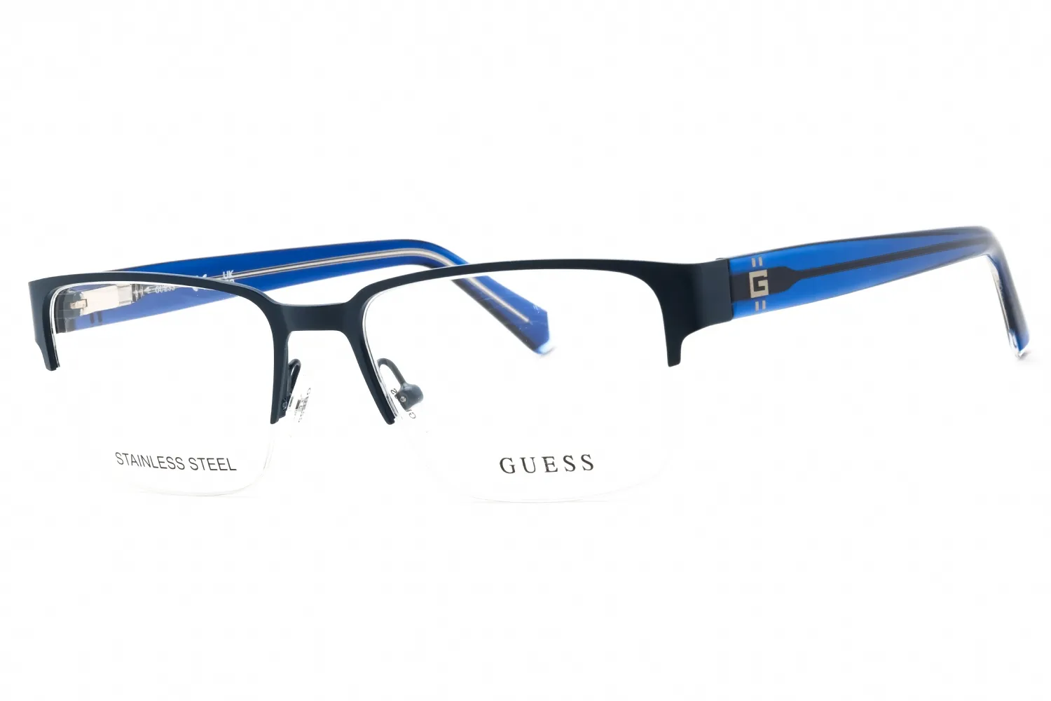 Guess GU50095 091 Eyeglasses Matte Blue 53mm Men