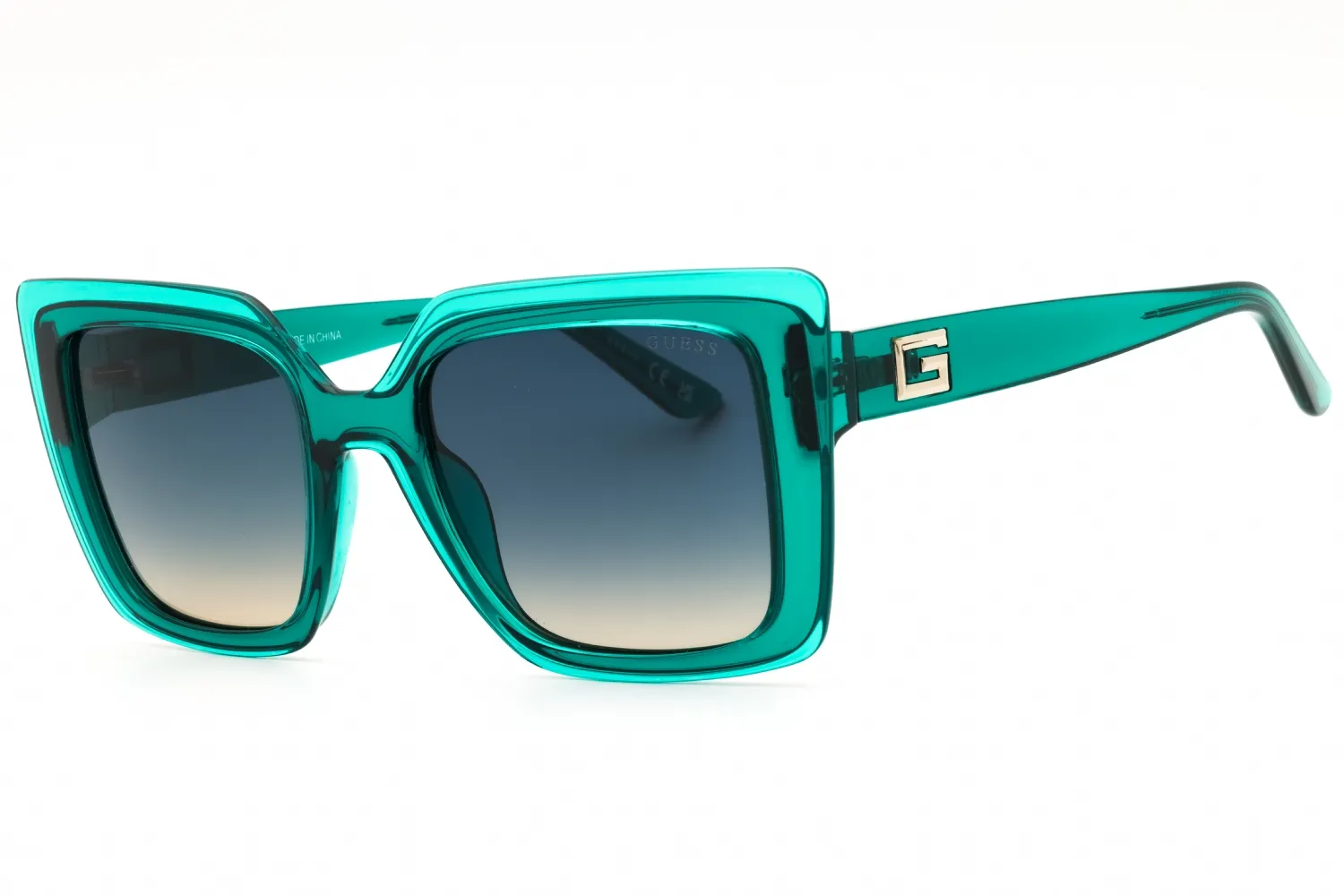 Guess GU7908 96P Sunglasses Shiny Dark Green 52mm Women
