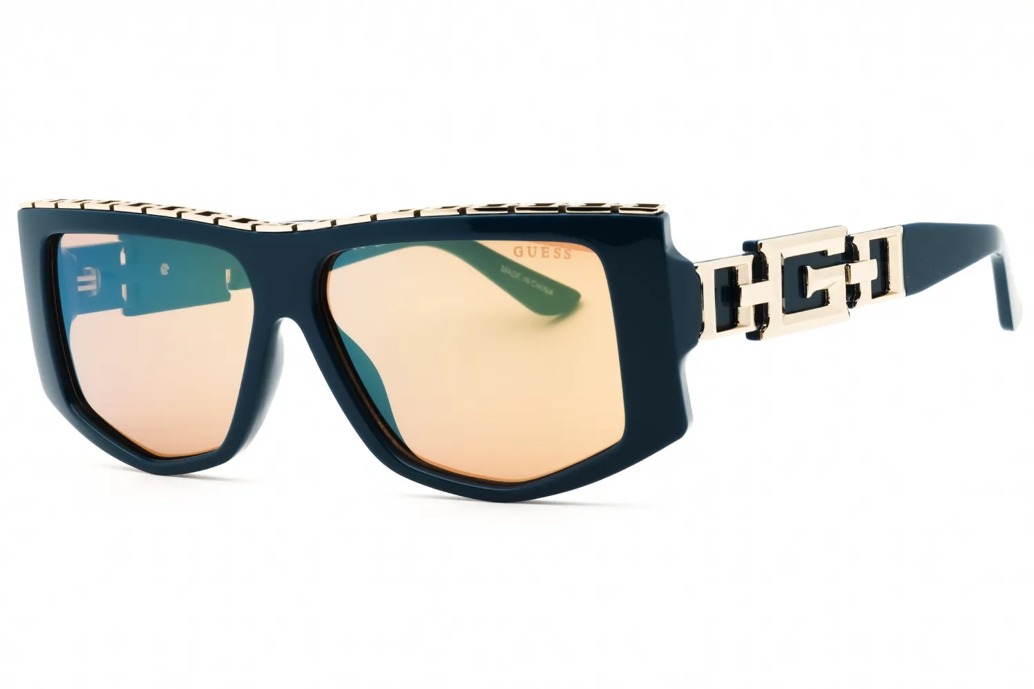 Guess GU7914 90G Sunglasses Shiny Blue 58mm Women