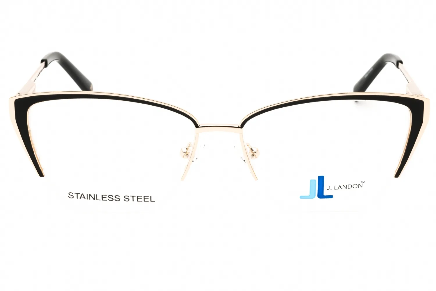 J. Landon JL5010 002 Eyeglasses Matte Black 53mm Women 2
