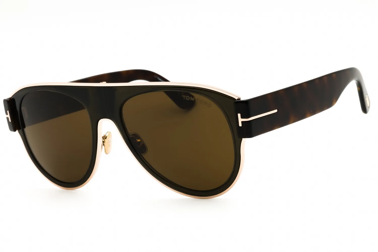 Tom Ford FT1074 51J Sunglasses Mastic 58mm Unisex