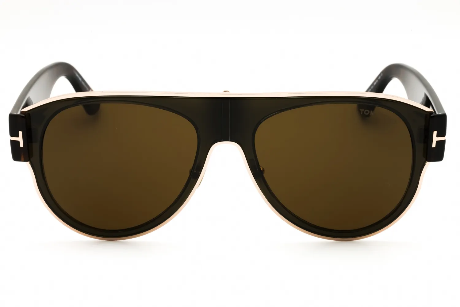 Tom Ford FT1074 51J Sunglasses Mastic 58mm Unisex 2