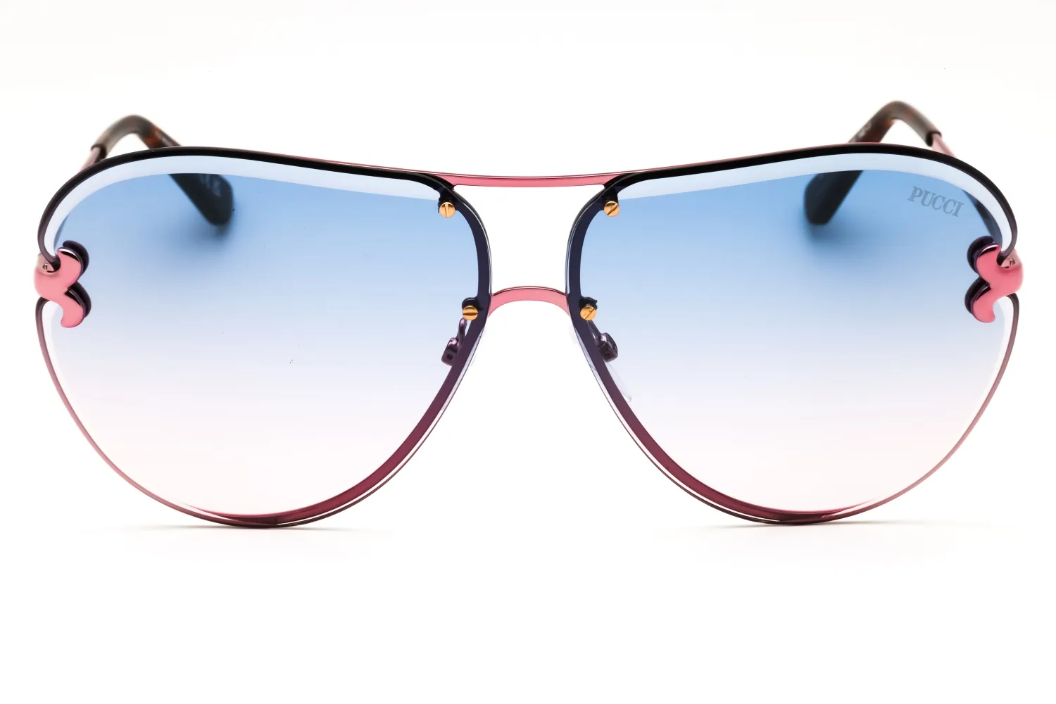 Emilio Pucci EP0217 72W Sunglasses Shiny Pink 66mm Women 2