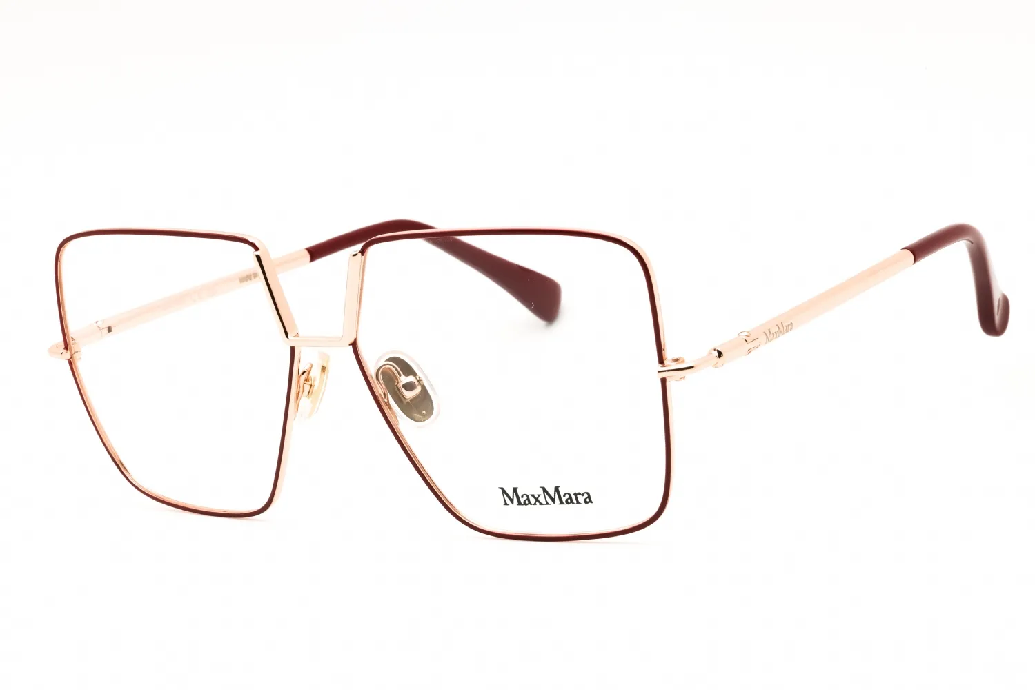 Max Mara MM5120 066 Eyeglasses Shiny Red 55mm Women