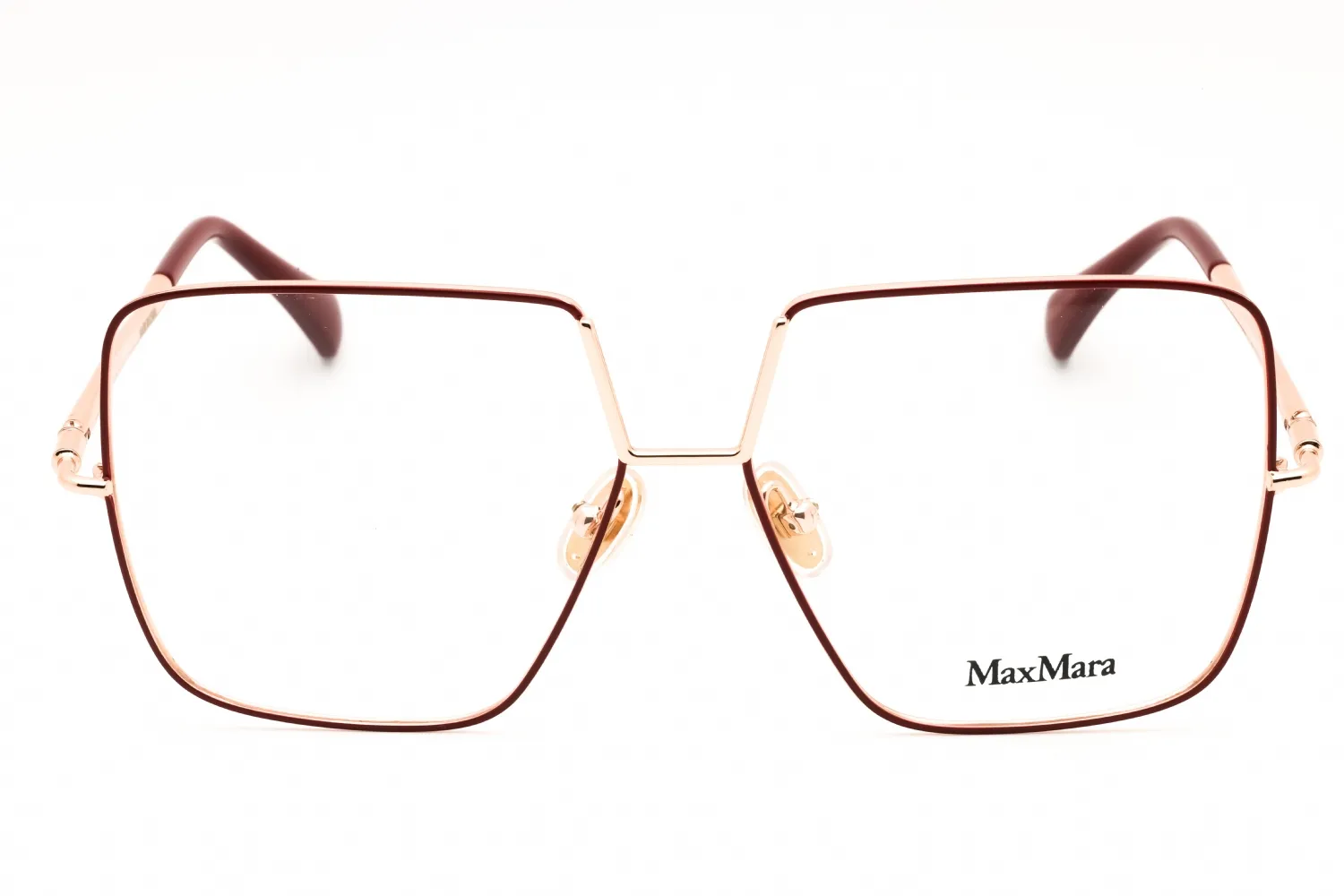 Max Mara MM5120 066 Eyeglasses Shiny Red 55mm Women 2