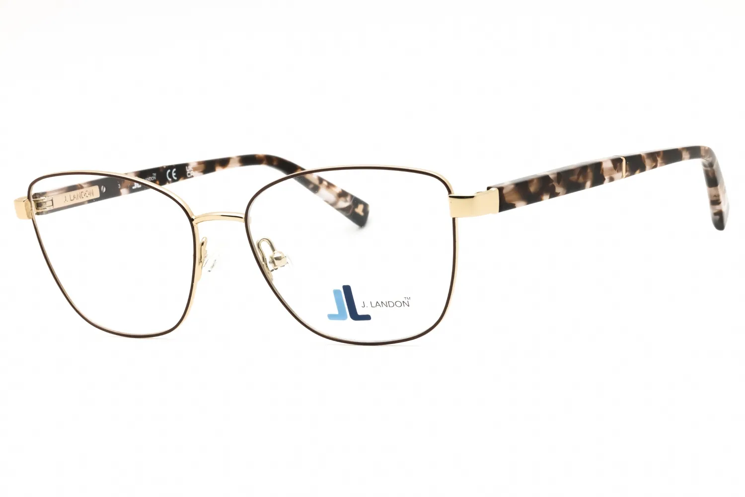 J. Landon JL5008 049 Eyeglasses Matte Dark Brown 52mm Women