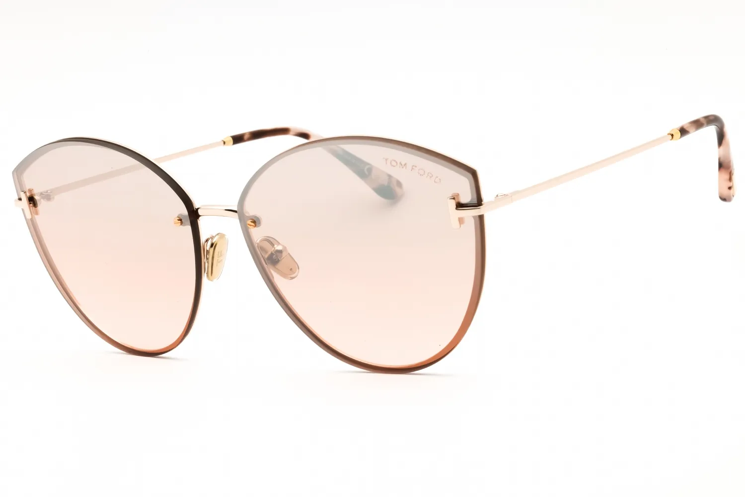 Tom Ford FT1106 28U Sunglasses Shiny Rose Gold 63mm Women