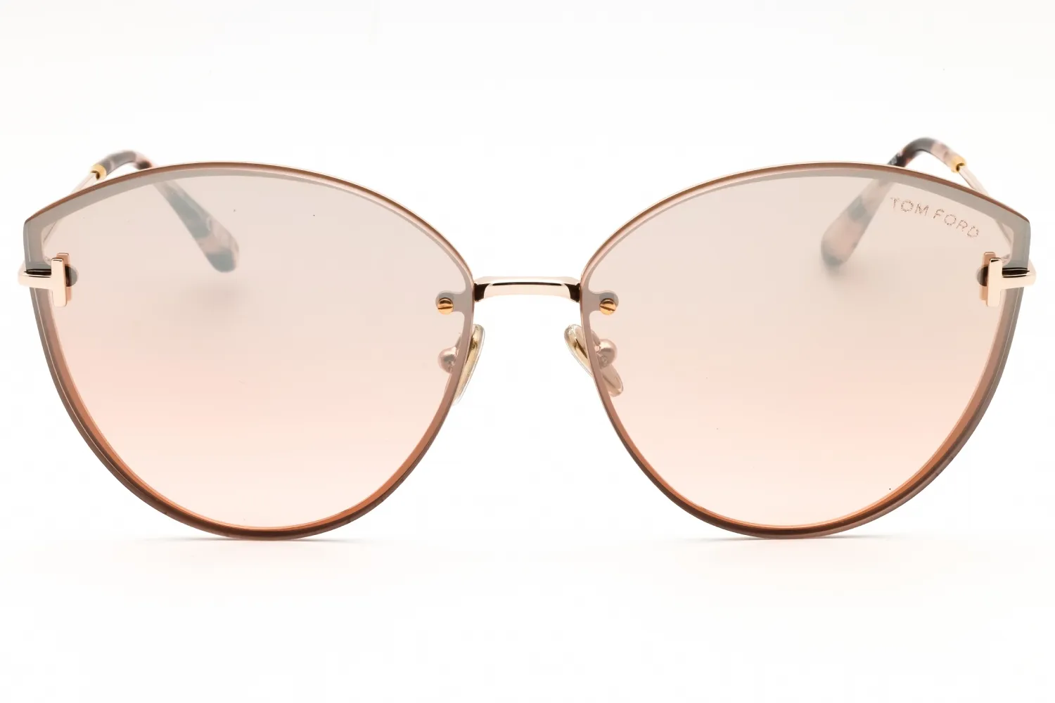 Tom Ford FT1106 28U Sunglasses Shiny Rose Gold 63mm Women 2