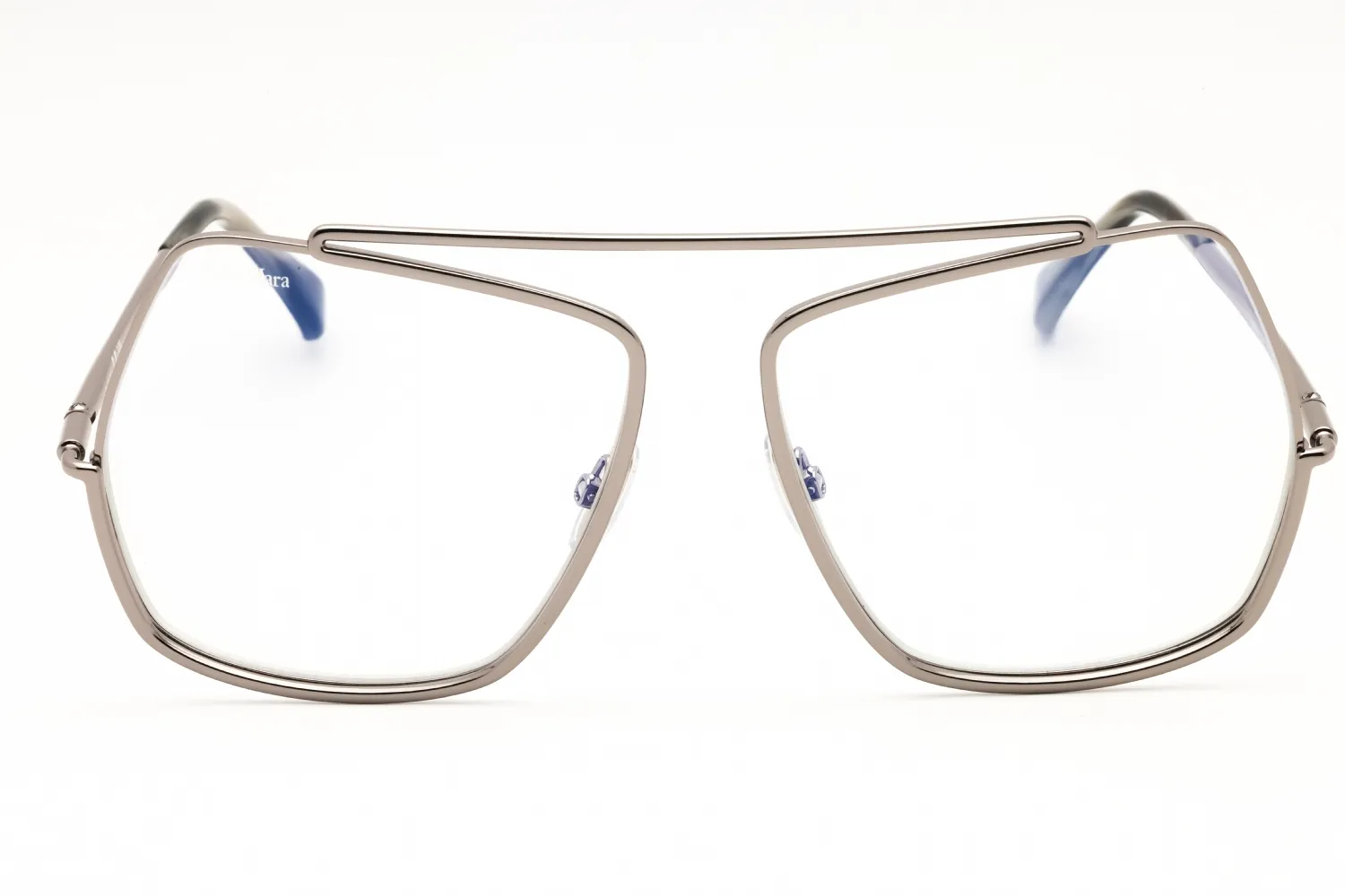Max Mara MM5118-B 014 Eyeglasses Shiny Light Ruthenium 58mm Unisex 2