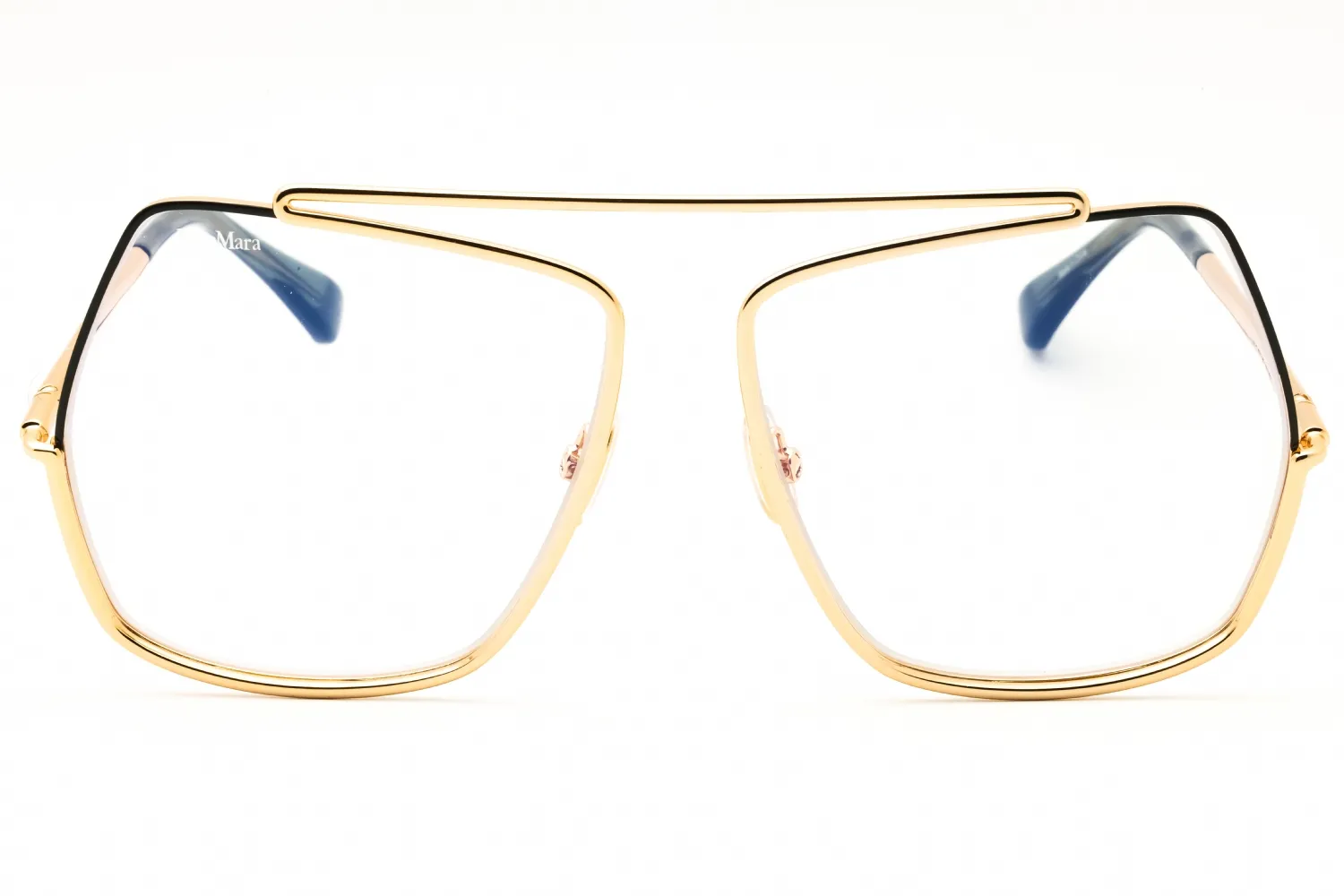 Max Mara MM5118-B 030 Eyeglasses Shiny Deep Gold 58mm Women 2
